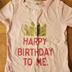 Birthday Girl Tee + Jeggings Jeans Size 5 Old Navy